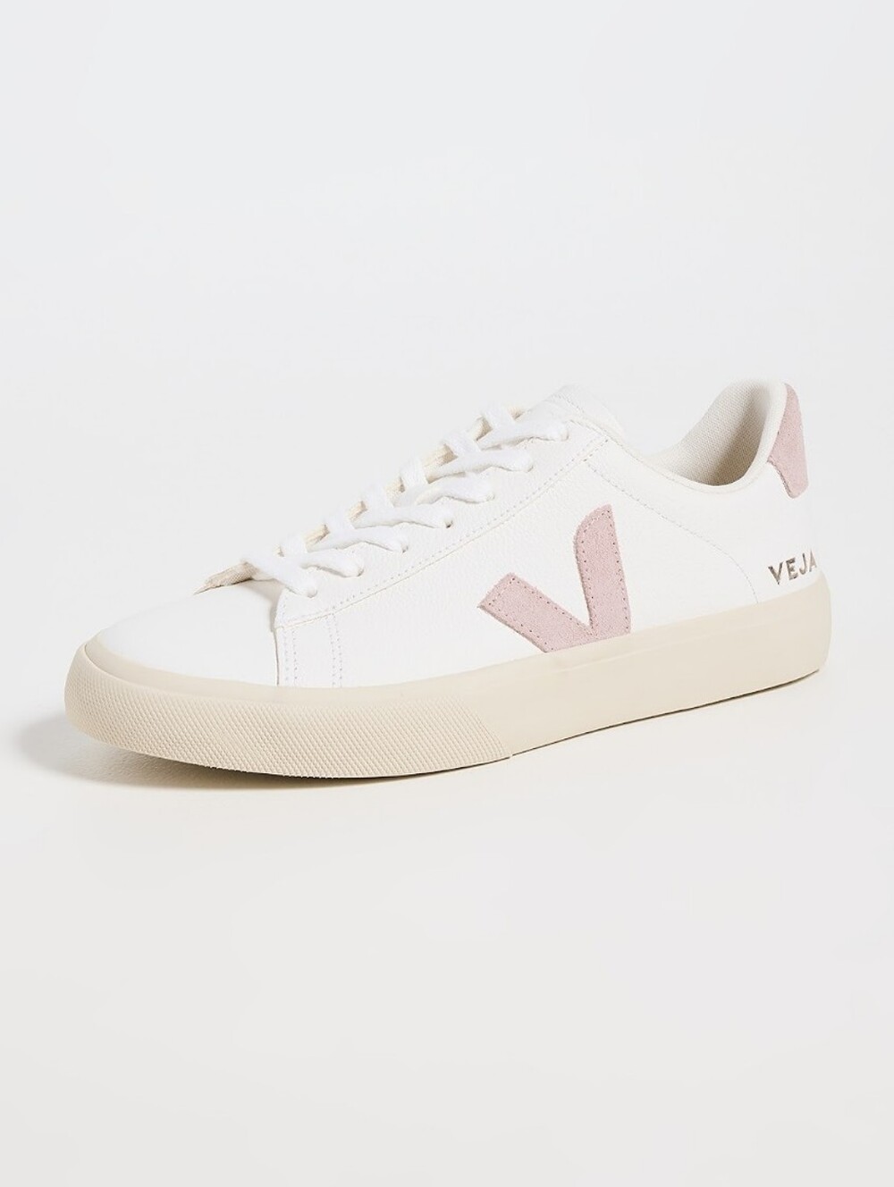 Veja Campo Chromefree Leather White And Pink Sneakers Size 10